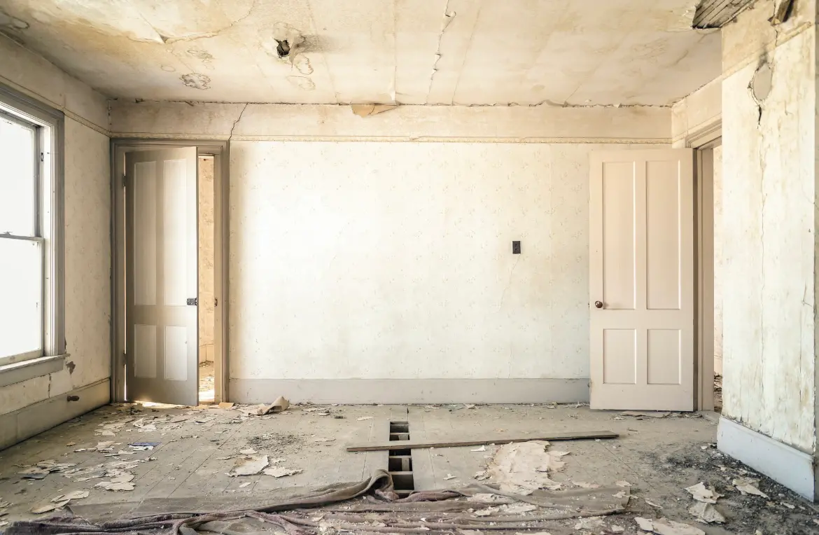 Waste disposal crew managing a cleanout project in Fort Kent